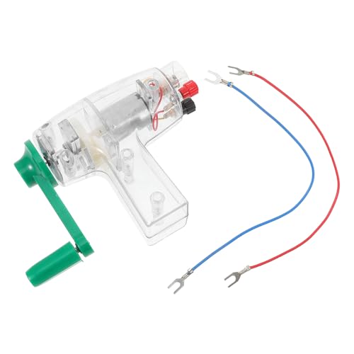 YARNOW Handgenerator Generator-Wissenschafts-Kit Konstruktionsspielzeug Wissenschaftliche Experimente für DIY Wissenschaftsspielzeug Wissenschaftsexperimente Plastik Transparent von YARNOW