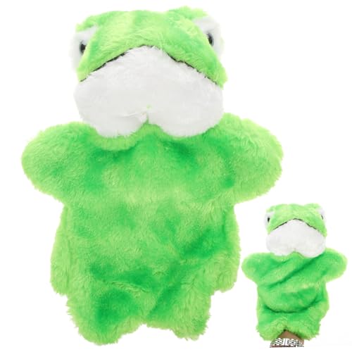YARNOW Handpuppe Frosch Plüschspielzeug für Interaktive Geschichtenerzähl Requisite für Eltern Junge Mädchen Spiele Pädagogisches für Kreative Fantasie und Kommunikation von YARNOW
