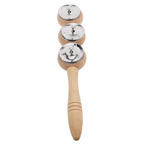 YARNOW Hölzerne Jingle Handglocken für Weihnachtsstab mit Musikinstrument für Kleinkinder Sicher und Kinderfreundlich für Familienfeiern und Musikstunden YARNOW Hölzerne Jingle Handglocken für Weihnachtsstab mit Musikinstrument für Kleinkinder Sicher und Kinderfreundlich für Familienfeiern und Musikstunden von YARNOW