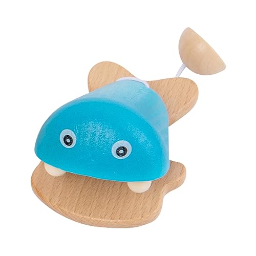 YARNOW Hölzernes Castanet Für Fischmuster Sicheres Material Fördert Kreatives Und Frühes Lernen Für Klassenzimmer Und Eltern Junge Mädchen Interaktion Ab Monaten von YARNOW