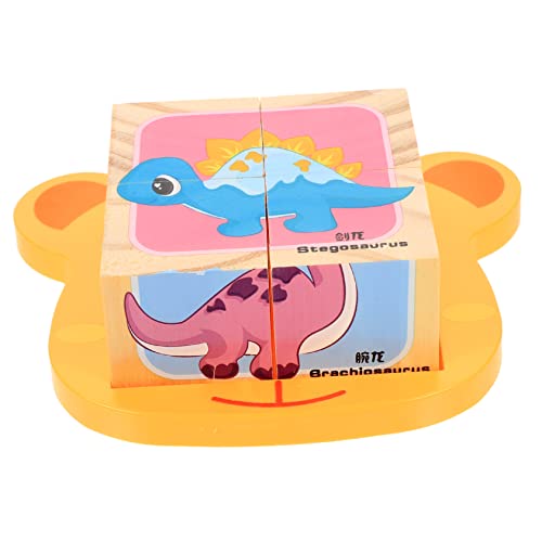 YARNOW Holz Dinosaurier Würfelpuzzle für Kreatives Lernspielzeug Praktischen Fähigkeiten Kognitiven Entwicklung für Interaktive Eltern Junge Mädchen Spiele YARNOW Holz Dinosaurier Würfelpuzzle für Kreatives Lernspielzeug Praktischen Fähigkeiten Kognitiven Entwicklung für Interaktive Eltern Junge Mädchen Spiele von YARNOW