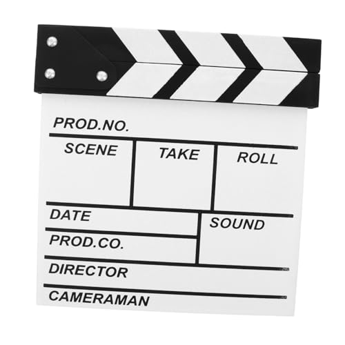 YARNOW Holz Filmklappe für Kreative Filmschindel zur Des Filmemachens Langlebiges und Nachhaltiges für Fantasievolles Lernen und Interaktive Projekte von YARNOW