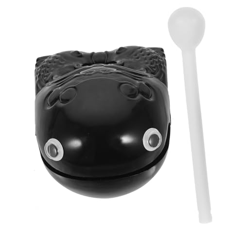 YARNOW Holz Fisch Percussion Instrument Abs Musikinstrument Kleines Tempelblock Stressabbau Dekoratives Mini Rhythmusblock für Entspannung und Büro von YARNOW