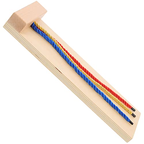 YARNOW Holz Geflochtenes Lernspielzeug für Montessori Haarflechter für Mädchen Kognitive Entwicklung Handwerkliches Koordination Sicher und Langlebig von YARNOW
