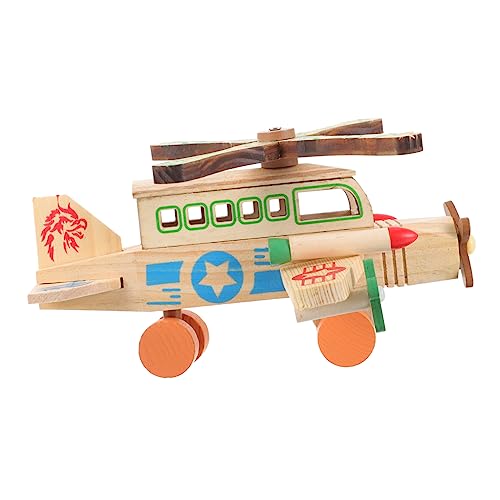 YARNOW Holz Militärhubschrauber Modellspielzeug Für Langlebig Für Wohnzimmer Schlafzimmer Und Büro Als Für Modell YARNOW Holz Militärhubschrauber Modellspielzeug Für Langlebig Für Wohnzimmer Schlafzimmer Und Büro Als Für Modell von YARNOW