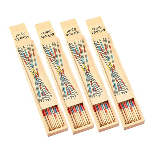 YARNOW Holz Pick Up Sticks Für Teiliges Klassisches Lernspielzeug Für Drinnen Und Draußen Sicheres Holzmaterial Fördert Soziale Fähigkeiten Und Interaktion von YARNOW