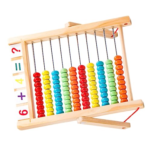 YARNOW Holz Rechenrahmen für Kreatives Lernspielzeug zur Frühen Mathematikbildung Leicht und Tragbar für Schüler Kleinkinder und Lehrer von YARNOW