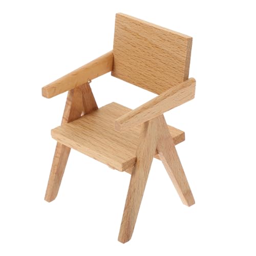 YARNOW Holz Stuhl Für Puppenhaus Dekoratives Möbelstück Für Kinderzimmer Wohnzimmer Und Garten Perfektes Zubehör Für Hausmöbel YARNOW Holz Stuhl Für Puppenhaus Dekoratives Möbelstück Für Kinderzimmer Wohnzimmer Und Garten Perfektes Zubehör Für Hausmöbel von YARNOW