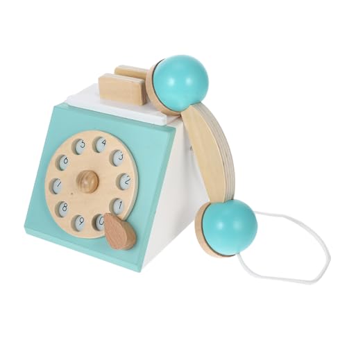 YARNOW Holz Telefonspielzeug Für Vintage Wählscheibe Spielzeugtelefon Rollenspiele Und Kreative Interaktionen Aus Hochwertigem Holz Für Jungen von YARNOW