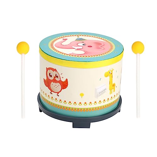 YARNOW Holz Trommel für Kleinkinder Kreatives Musikinstrument zur Frühen Musikalischen Stärkt Hörfähigkeit und Motorik für Kleine Hände von YARNOW