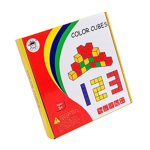 YARNOW Holz Würfel Pädagogisches Montessori Puzzle für Frühkindliche Entwicklung Räumliches für Jungen und Mädchen aus Hochwertigem Holz von YARNOW