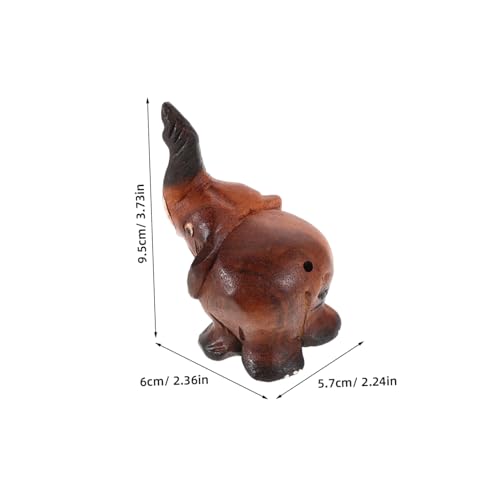 YARNOW Holzblasinstrument Elefant Holz Elefantenspielzeug mit Realistischem Elefantenton Sicher Interaktives Musikinstrument für Musikalische zu Hause und Schule von YARNOW