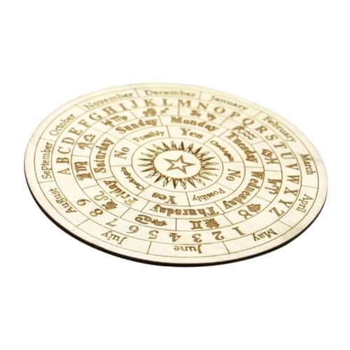 YARNOW Holzdekorplatte Spiritboard Wahrsagerei Wahrsagetafel Mit Geschnitztem Muster Astrologie Wünschelrute Klein Dekorative Schneidebretter Servierdekor Hexerei Buchsbaum Beige YARNOW Holzdekorplatte Spiritboard Wahrsagerei Wahrsagetafel Mit Geschnitztem Muster Astrologie Wünschelrute Klein Dekorative Schneidebretter Servierdekor Hexerei Buchsbaum Beige von YARNOW