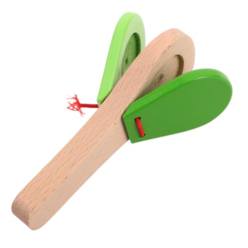 YARNOW Holzkastagnetten Musikinstrumente Musikkastagnetten Musikinstrument Aufklärungsinstrument Musikinstrumente Holzmusikinstrumente Hellgrün von YARNOW