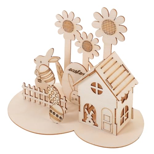YARNOW Holzpuzzle DIY Ostern Holzspielzeug Handgemacht Bausatz Osterdeko Basteln Fördert Kreativität Eltern Junge Mädchen Kommunikation Sicher und Langlebig YARNOW Holzpuzzle DIY Ostern Holzspielzeug Handgemacht Bausatz Osterdeko Basteln Fördert Kreativität Eltern Junge Mädchen Kommunikation Sicher und Langlebig von YARNOW