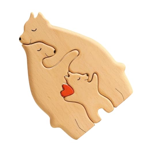 YARNOW Holzpuzzle Mutter Und Sohn Bär Tierdekoration Handgefertigt Kleiner Bär Für Den Schreibtisch Dekoration Für Das Kinderzimmer Der Mutter Bärenstatue Tierförmige Puzzles YARNOW Holzpuzzle Mutter Und Sohn Bär Tierdekoration Handgefertigt Kleiner Bär Für Den Schreibtisch Dekoration Für Das Kinderzimmer Der Mutter Bärenstatue Tierförmige Puzzles von YARNOW