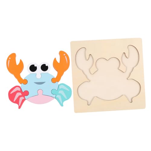 YARNOW Holzpuzzle für Kleinkinder Farbenfrohes Cartoon Jigsaw für Jungen und Mädchen Motorikspielzeug Gedächtnis und Wahrnehmung Geeignet für Ab Jahr von YARNOW