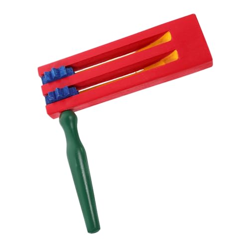 YARNOW Holzratchet mit Langem Griff Pädagogisches Musikinstrument für Musikalischen Fähigkeiten und Hand Augen Koordination Geschenkidee für Besondere Anlässe von YARNOW