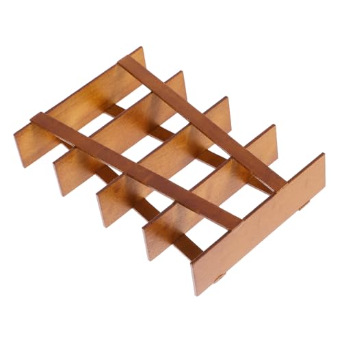 YARNOW Holzregal Für Puppenhaus Elegantes Möbelstück Mit Hohlem Design Als Mini Aufbewahrung Mini Und Dekorationen Für DIY Puppenhausliebhaber von YARNOW