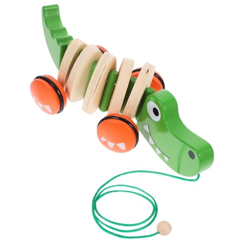 YARNOW Holzspielzeug Auto Für Kleinkinder Form Lernspielzeug Für Junge Mädchen Tierschleppauto Strapazierfähiges Holz Fördert Die Motorischen Fähigkeiten Für Ab von YARNOW