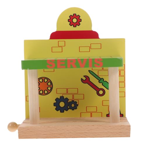 YARNOW Holzspielzeug Reparaturstation Holz Gleise Zubehör für Kreative Rollenspiele Fördert Geduld und Logisches Stabil und Langlebig YARNOW Holzspielzeug Reparaturstation Holz Gleise Zubehör für Kreative Rollenspiele Fördert Geduld und Logisches Stabil und Langlebig von YARNOW