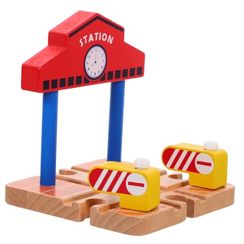 YARNOW Holzspielzeug Zug Zubehör Bahnhofsmodell für Kreative Eisenbahnszenen Sicheres Holzmaterial Fördert die Fantasie von Kindern Lernspielzeug für Modellbahnanlagen YARNOW Holzspielzeug Zug Zubehör Bahnhofsmodell für Kreative Eisenbahnszenen Sicheres Holzmaterial Fördert die Fantasie von Kindern Lernspielzeug für Modellbahnanlagen von YARNOW