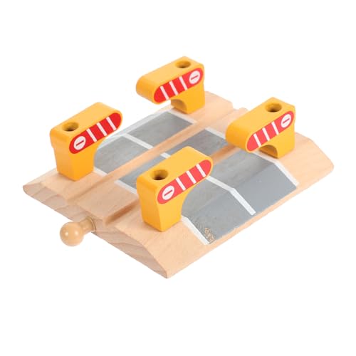YARNOW Holzspielzeug Zugstraßenblock Modell mit Geländerbarriere DIY Simulation für Kreative Spielszenen Fördert Fantasie und Problemlösungsfähigkeiten für Eisenbahnfans YARNOW Holzspielzeug Zugstraßenblock Modell mit Geländerbarriere DIY Simulation für Kreative Spielszenen Fördert Fantasie und Problemlösungsfähigkeiten für Eisenbahnfans von YARNOW