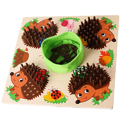 YARNOW Holzspielzeug für Sensory Toy mit Igel Design Fördert Konzentration und Feinmotorik für Frühkindliche Entwicklung Sicheres Material Ab Jahren YARNOW Holzspielzeug für Sensory Toy mit Igel Design Fördert Konzentration und Feinmotorik für Frühkindliche Entwicklung Sicheres Material Ab Jahren von YARNOW
