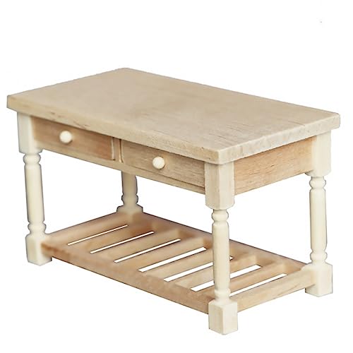 YARNOW Holztischmodell Heimdekoration Mini Rustikal Schreibtisch Möbel Dekorativ Modern Klein Dekorationen Puppenhaus Schmuck Puppenhaus-beistelltisch Beige Hölzern YARNOW Holztischmodell Heimdekoration Mini Rustikal Schreibtisch Möbel Dekorativ Modern Klein Dekorationen Puppenhaus Schmuck Puppenhaus-beistelltisch Beige Hölzern von YARNOW