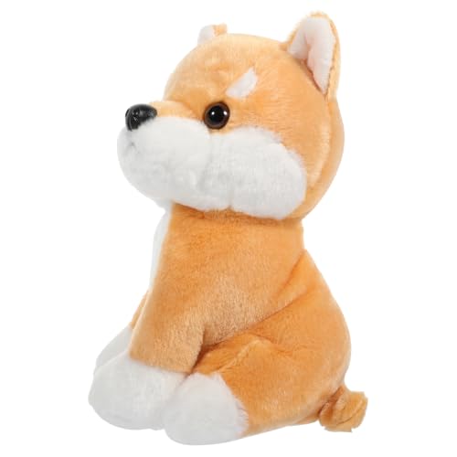 YARNOW Hübsches Hundestofftier Kuschelige Plüschpuppe Niedlicher Hockender Welpe Vielseitige Deko Für Wohnzimmer Schlafzimmer Perfektes Für Freunde Und Familie von YARNOW
