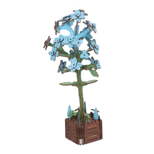 YARNOW Hyazinthen Pflanzenmodell Puzzle Themen Holzpuzzle 3D Blumenmodell Bastelset Baubarer Hyazinthen Blumentopf Künstlicher Hyazinthenstrauß Kinderhyazinthen 3D Puzzle von YARNOW