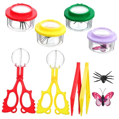YARNOW Insekten Sammelbox mit Klarer Vergrößerungslupe Teiliges Beobachtungsset mit Pinzette und Clip Transparenter Schmetterlingsglas Behälter für Naturerkundung und Wissenschaftliches YARNOW Insekten Sammelbox mit Klarer Vergrößerungslupe Teiliges Beobachtungsset mit Pinzette und Clip Transparenter Schmetterlingsglas Behälter für Naturerkundung und Wissenschaftliches von YARNOW