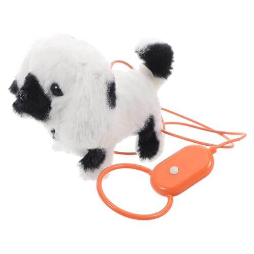 YARNOW Interaktiver Plüschwelpe, Der Sich Bewegt Und Bellt, Elektronisches Hundespielzeug Mit Leine Für Kinder, Realistisches Plüschwelpenmodell, Spielzeug, Lustiger Begleiter Für Kinder von YARNOW