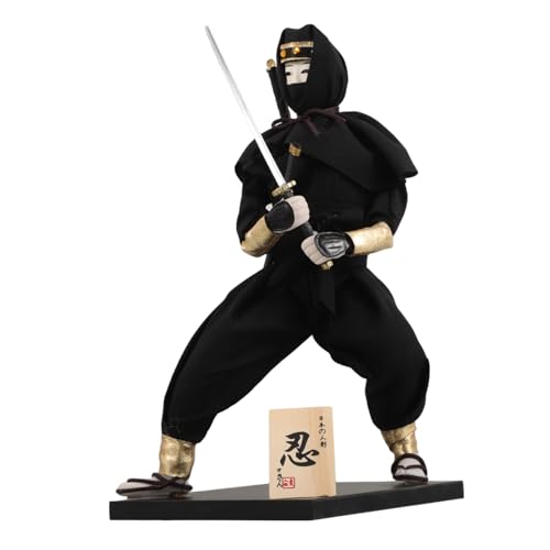 YARNOW Japanische Doll Ninja Krieger Figur Japanische Bushido Krieger Statue Historische Skulptur Mit Kampfkunstschwerts YARNOW Japanische Doll Ninja Krieger Figur Japanische Bushido Krieger Statue Historische Skulptur Mit Kampfkunstschwerts von YARNOW