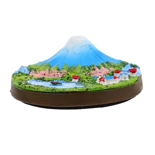YARNOW Japanische Stil Miniatur Mount Fuji Skulptur Handbemalte Harz Statue Home Dekoration Couchtisch Skulpturen Statuen Für Wohnkultur von YARNOW