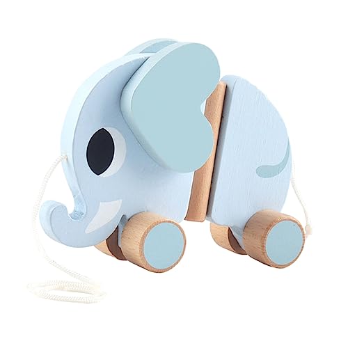 YARNOW Junge Mädchen Lernspielzeug Elefant Schiebewagen Fördert und Hand Augen Koordination Farbenfroh und Sicher für Spiel und Spaß von YARNOW