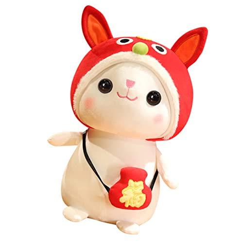 YARNOW Kaninchen Plüschtier Gefüllte Puppe Hase Puppe Plüsch Mädchen Gewichtetes Stofftier Gefüllte Plüschpuppen Kuscheltier Karikatur Neuheit Kaninchenpuppe Knuddelig Pp Baumwolle Rot YARNOW Kaninchen Plüschtier Gefüllte Puppe Hase Puppe Plüsch Mädchen Gewichtetes Stofftier Gefüllte Plüschpuppen Kuscheltier Karikatur Neuheit Kaninchenpuppe Knuddelig Pp Baumwolle Rot von YARNOW