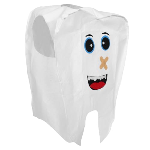 YARNOW Kinderdrama -Kostüm Cosplay -Dress -up -Party Rollenspiele Kleidung Halloween-Kostüme für Mädchen Jungenkostüme verkleiden Rollenspiele Vlies Weiß von YARNOW