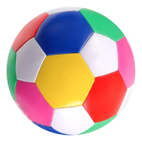 YARNOW Kinderfußball Aus Weichem Material Farben Für Kleinkinder Indoor Und Outdoor Leichter Und Leiser Fußball Für Freizeitbeschäftigung von YARNOW
