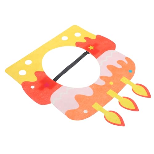 YARNOW Kindergeburtstags Partyhut Cake Headwear Leichter Bequemer Foto Kopfschmuck aus Sicherem Vliesstoff Bunte Cartoon Muster Einfach zu Tragen Partydeko für Festliche Anlässe YARNOW Kindergeburtstags Partyhut Cake Headwear Leichter Bequemer Foto Kopfschmuck aus Sicherem Vliesstoff Bunte Cartoon Muster Einfach zu Tragen Partydeko für Festliche Anlässe von YARNOW