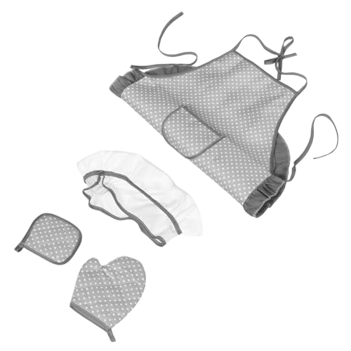 YARNOW Kinderschürze und Kochmütze Set für Teiliges Kochkostüm mit Hut und Zubehör für Kreatives Rollenspiel und Backen für Jungen von YARNOW