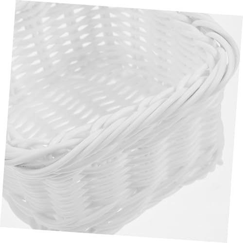 YARNOW Klein Handgefertigter Rattan Blumenkorb für Hochzeiten Miniature Korb Dekorativer Süßigkeitenkorb Wasserfester Aufbewahrungskorb Weißer Aufbewahrungskorb für Zuhause YARNOW Klein Handgefertigter Rattan Blumenkorb für Hochzeiten Miniature Korb Dekorativer Süßigkeitenkorb Wasserfester Aufbewahrungskorb Weißer Aufbewahrungskorb für Zuhause von YARNOW