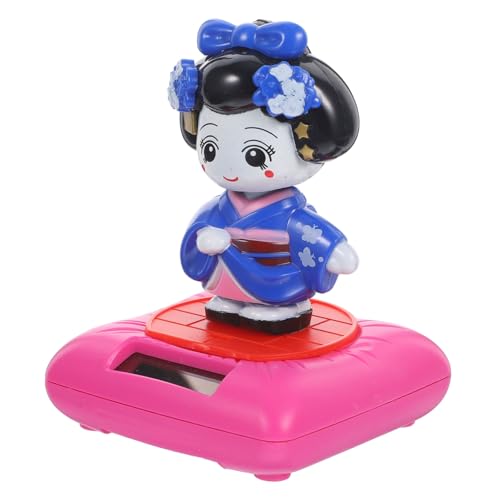 YARNOW Kleine Solar Kimono Puppenfigur mit Wackelndem Kopf Deko für Auto Büro und Zuhause Fröhliche für Fans von Japanischem YARNOW Kleine Solar Kimono Puppenfigur mit Wackelndem Kopf Deko für Auto Büro und Zuhause Fröhliche für Fans von Japanischem von YARNOW