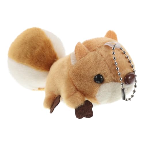 YARNOW Kleiner Eichhörnchen-Anhänger Eichhörnchen Plüschpuppe Plüsch Eichhörnchen Stofftier Eichhörnchen gefüllter Eichhörnchenplüsch Kawaii Keychain Baumwolle YARNOW Kleiner Eichhörnchen-Anhänger Eichhörnchen Plüschpuppe Plüsch Eichhörnchen Stofftier Eichhörnchen gefüllter Eichhörnchenplüsch Kawaii Keychain Baumwolle von YARNOW
