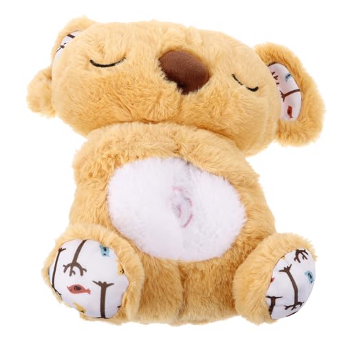 YARNOW Koala-Musikpuppe atmendes Plüschtier atmender Tierplüsch Plüschtier mit sensorischer Atmung beruhigender Tierplüsch Babyschlafschnuller mit Licht atmendes Stofftier von YARNOW