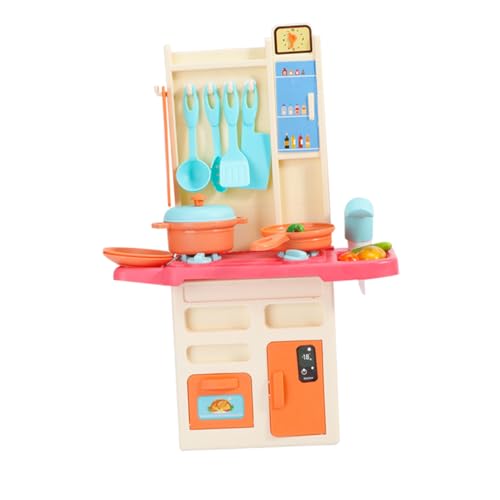 YARNOW Kochgeschirr Spielset aus Robustem Material Realistische Mini Küchenutensilien für Rollenspiele Sicher und Handfreundlich für Mädchen und Jungen zum Gemeinsamen Zuhause von YARNOW