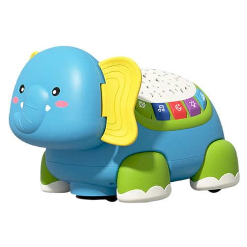 YARNOW Kriechspielzeug Elefant für Junge Mädchen Interaktives Lernspielzeug Krabbelbewegung und Kognitiven Entwicklung Kreatives Montessori für Frühe Bildung und Spielerisches Lernen von YARNOW