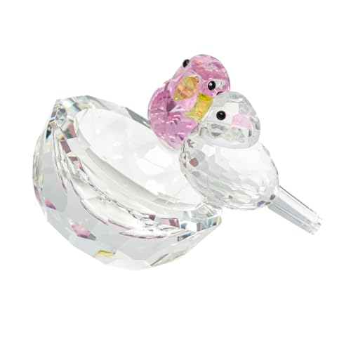 YARNOW Kristallvogel -Nestverzierung Künstliche Vogelnest-Ornamente zu Ostern Nester für Vögel Vogeldekor für Zuhause Vogelnester dekorieren Vogelhausschmuck Kristallglas von YARNOW