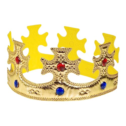 YARNOW Krone Tiara mit Plastikjuwelen Königliches Kopfschmuck für Jungen Rollenspiel Requisiten für Geburtstag Halloween Party Bühnenauftritt für Motto und Kostümfeste YARNOW Krone Tiara mit Plastikjuwelen Königliches Kopfschmuck für Jungen Rollenspiel Requisiten für Geburtstag Halloween Party Bühnenauftritt für Motto und Kostümfeste von YARNOW