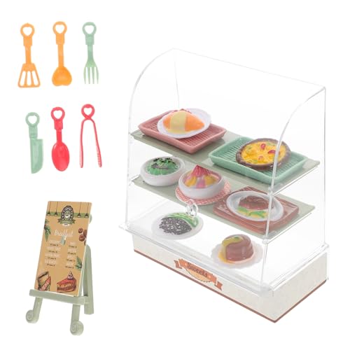 YARNOW Kuchenschrankspielzeug klein Miniatur Fall winzig Mini-Vers-Essen Waschbecken Backwaren-Ausstellung Mini-Dinge Mini -Anzeigekoffer Mikrowelle Brot Vitrine Plastik YARNOW Kuchenschrankspielzeug klein Miniatur Fall winzig Mini-Vers-Essen Waschbecken Backwaren-Ausstellung Mini-Dinge Mini -Anzeigekoffer Mikrowelle Brot Vitrine Plastik von YARNOW